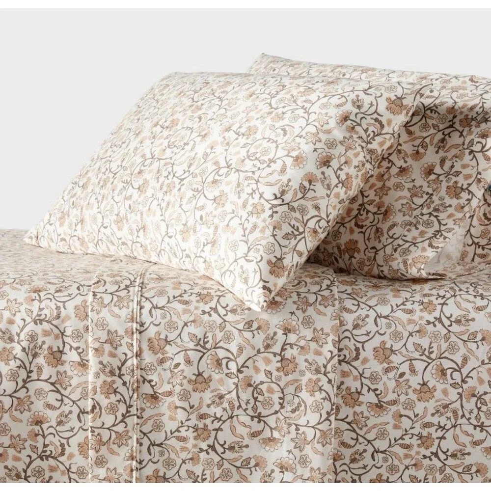 Queen 400 Thread Count Performance Sheet Set Cool Floral - Threshold NEW